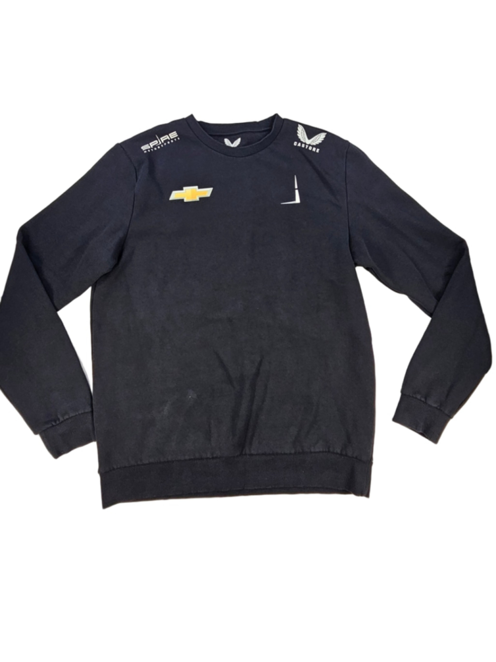 Castore Spire Motorsports Chevrolet NASCAR Team Issued Sweatshirt Mens M Black